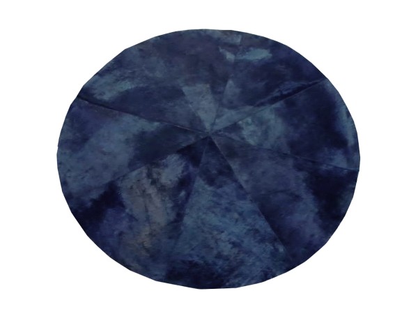 SLICE ΧΑΛΙ ΣΑΛΟΝΙΟΥ 180x180cm ΔΕΡΜΑ ΜΑΥΡΟ