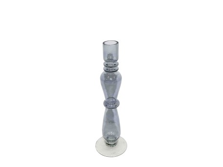 BALLON ΚΗΡΟΠΗΓΙΟ 8x8x27cm ΓΥΑΛΙ ΓΚΡΙ