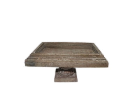 INDI ΠΛΑΤΩ ΜΕ ΠΟΔΙ 35x25x18cm ΞΥΛΟ ΦΥΣΙΚΟ ANTIKE