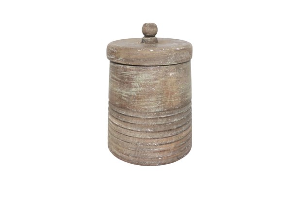 INDI ΔΟΧΕΙΟ ΑΠΟΘΗΚΕΥΣΗΣ ΜΕ ΚΑΠΑΚΙ 12x12x17cm ΞΥΛΟ ΦΥΣΙΚΟ ANTIKE INDI ΔΟΧΕΙΟ ΑΠΟΘΗΚΕΥΣΗΣ ΜΕ ΚΑΠΑΚΙ 12x12x17cm ΞΥΛΟ ΦΥΣΙΚΟ ANTIKE