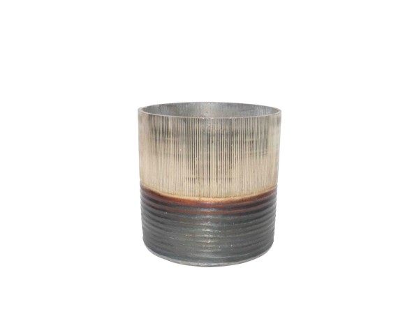 JEG ΒΑΣΗ ΡΕΣΩ 10x10x10cm ΓΥΑΛΙ ΧΡΥΣΟ ΜΠΡΟΝΖΕ ΓΚΡΙ