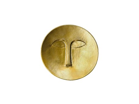 FACE DECO ΤΟΙΧΟΥ 38x38x8cm ΑΛΟΥΜΙΝΙΟ ΧΡΥΣΟ ROUGH