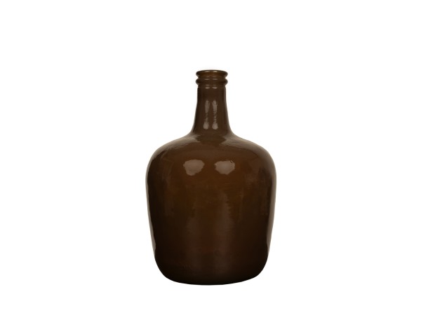 CRUSHED CARAMEL ΜΠΟΥΚΑΛΑ 21x21x37cm ΑΝΑΚΥΚΛΩΜΕΝΟ ΓΥΑΛΙ CARAMEL