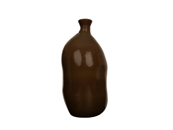 CRUSHED CARAMEL ΜΠΟΥΚΑΛΑ 25x25x50cm ΑΝΑΚΥΚΛΩΜΕΝΟ ΓΥΑΛΙ CARAMEL