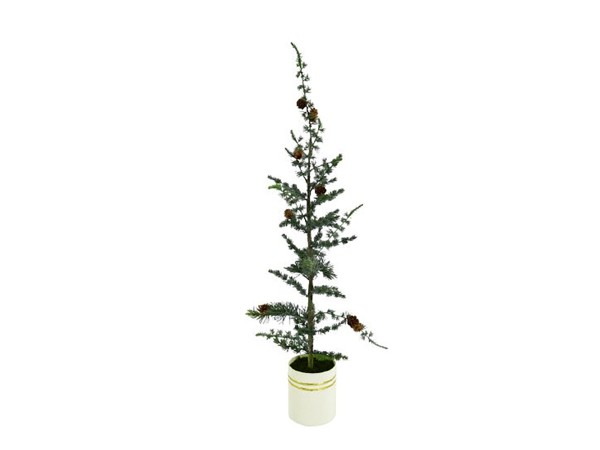 AZOBE ΧΡΙΣΤΟΥΓΕΝΝΙΑΤΙΚΟ ΔΕΝΤΡΟ ΣΕ ΓΛΑΣΤΡΑ 25x25x86cm PVC ΠΡΑΣΙΝΟ ΛΕΥΚΟ PE