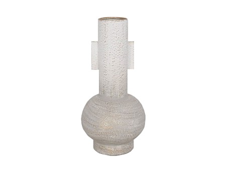 CILINDRO ΒΑΖΟ 20x20x32cm ΜΕΤΑΛΛΟ ΛΕΥΚΟ ΧΡΥΣΟ