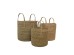 DEL MAR ΚΑΛΑΘΙ ΧΕΡΟΥΛΙ SET 3ΤΜΧ 35x35x35cm SEAGRASS ΦΥΣΙΚΟ DEL MAR ΚΑΛΑΘΙ ΧΕΡΟΥΛΙ SET 3ΤΜΧ 35x35x35cm SEAGRASS ΦΥΣΙΚΟ
