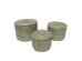 NILE BOX ΚΑΛΑΘΙ ΜΕ ΚΑΠΑΚΙ SET 3ΤΜΧ 35x35x25cm KANSGRASS ΦΥΣΙΚΟ ΛΕΥΚΟ PVC NILE BOX ΚΑΛΑΘΙ ΜΕ ΚΑΠΑΚΙ SET 3ΤΜΧ 35x35x25cm KANSGRASS ΦΥΣΙΚΟ ΛΕΥΚΟ PVC