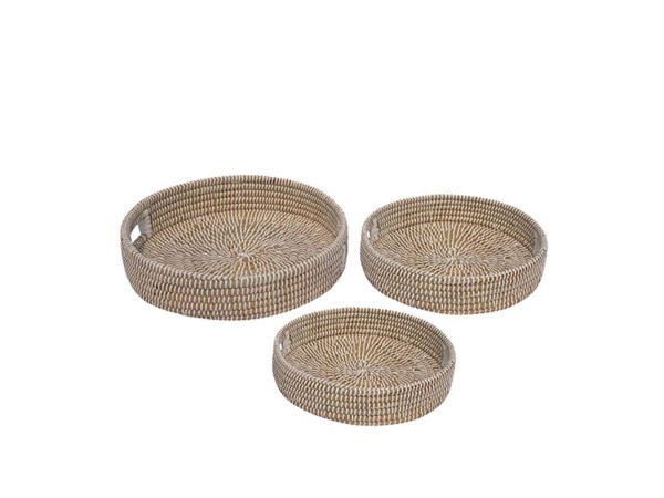 NILE ΔΙΣΚΟΣ SET 3ΤΜΧ 43x43x10cm KANSGRASS ΦΥΣΙΚΟ ΛΕΥΚΟ PVC NILE ΔΙΣΚΟΣ SET 3ΤΜΧ 43x43x10cm KANSGRASS ΦΥΣΙΚΟ ΛΕΥΚΟ PVC