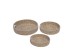 NILE ΔΙΣΚΟΣ SET 3ΤΜΧ 43x43x10cm KANSGRASS ΦΥΣΙΚΟ ΛΕΥΚΟ PVC NILE ΔΙΣΚΟΣ SET 3ΤΜΧ 43x43x10cm KANSGRASS ΦΥΣΙΚΟ ΛΕΥΚΟ PVC