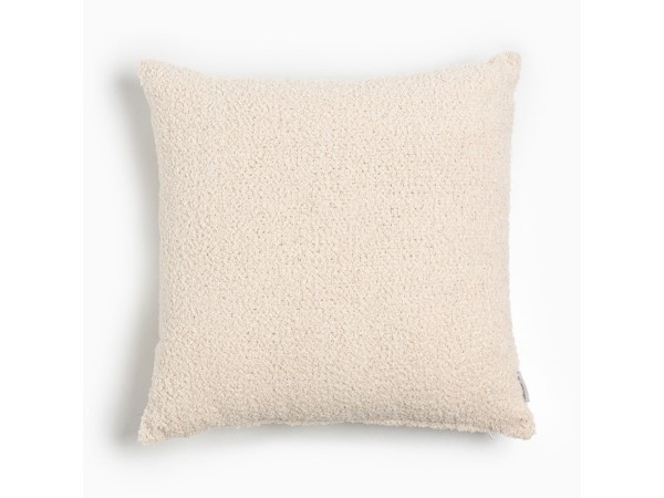 MORNINGTON ΔΙΑΚΟΣΜΗΤΙΚΟ ΜΑΞΙΛΑΡΙ 50x50cm ΒΑΜΒΑΚΙ ΑΣΠΡΟ ΒΙΣΚΟΖΗ