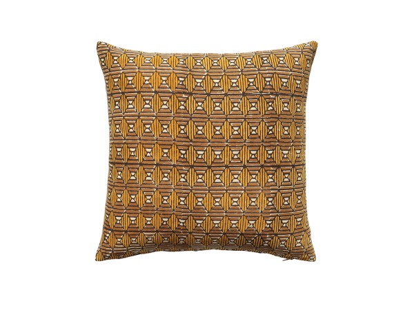 SAMOAN C ΔΙΑΚΟΣΜΗΤΙΚΟ ΜΑΞΙΛΑΡΙ 50x50cm ΒΑΜΒΑΚΙ CARAMEL DIJON ΒΙΣΚΟΖΗ