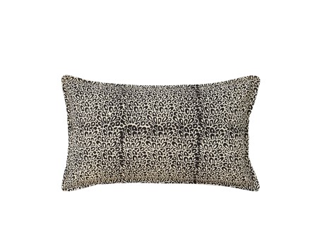 BLACK PEARL ΔΙΑΚΟΣΜΗΤΙΚΟ ΜΑΞΙΛΑΡΙ 40x60cm ΒΑΜΒΑΚΙ ΜΑΥΡΟ ΛΕΥΚΟ ΒΙΣΚΟΖΗ