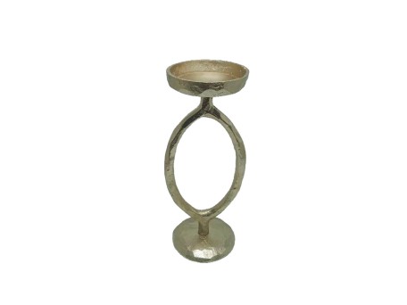 BODI 34 ΚΗΡΟΠΗΓΙΟ 14x14x34cm ΑΛΟΥΜΙΝΙΟ ΧΡΥΣΟ ANTIQUE
