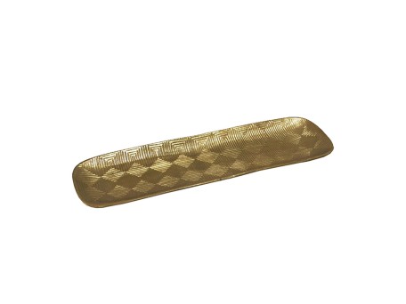 RHOMBUS 60,5 ΔΙΣΚΟΣ ΔΙΑΚΟΣΜΗΣΗΣ 60x19x3cm ΑΛΟΥΜΙΝΙΟ ΧΡΥΣΟ ANTIQUE