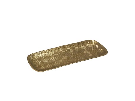 RHOMBUS 42 ΔΙΣΚΟΣ ΔΙΑΚΟΣΜΗΣΗΣ 42x15x2cm ΑΛΟΥΜΙΝΙΟ ΧΡΥΣΟ ANTIQUE