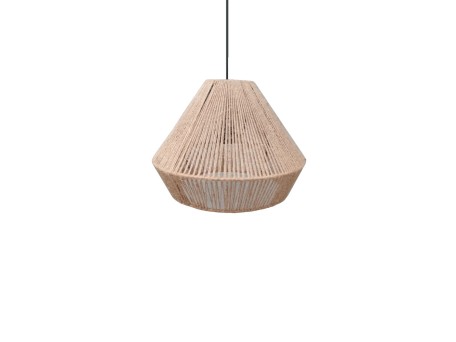 ROPE C ΦΩΤΙΣΤΙΚΟ ΟΡΟΦΗΣ 35x35x26cm ΓΙΟΥΤΑ ΦΥΣΙΚΟ ΜΕΤΑΛΛΟ