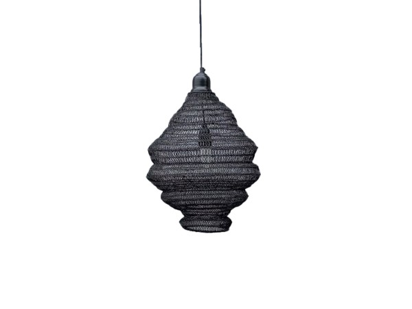 RUCHE ΦΩΤΙΣΤΙΚΟ ΟΡΟΦΗΣ 35x35x40cm ΜΕΤΑΛΛΟ ΜΑΥΡΟ