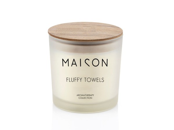 CALMNESS ΚΕΡΙ ΑΡΩΜΑΤΙΚΟ 10x10x10cm ΓΥΑΛΙ ΛΕΥΚΟ ΦΥΣΙΚΟ ΞΥΛΟ