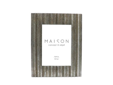 FISHBONE ΚΟΡΝΙΖΑ 19x2x23cm POLYRESIN ΑΣΗΜΙ ΑΝΤΙΚΕ ΓΥΑΛΙ