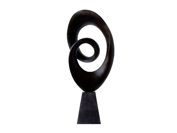 OBLIG ΔΙΑΚΟΣΜΗΤΙΚΟ TOTEM 20x11x40cm POLYRESIN ΜΑΥΡΟ ΜΑΤ