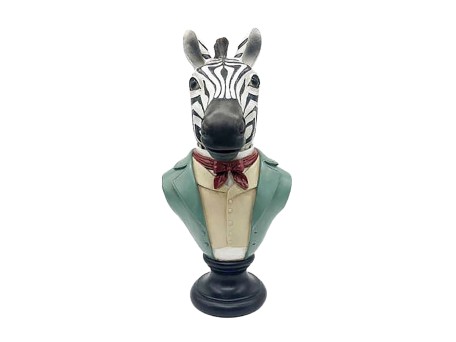 SENIOR ZEBRA ΔΙΑΚΟΣΜΗΤΙΚΟ ΖΕΒΡΑ 21x19x39cm POLYRESIN ΠΟΛΥΧΡΩΜΟ