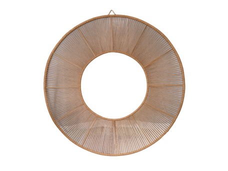 STACHI ΔΙΑΚΟΣΜΗΤΙΚΟ ΤΟΙΧΟΥ 160x2.5cm PE RATTAN ΦΥΣΙΚΟ ΜΕΤΑΛΛΟ