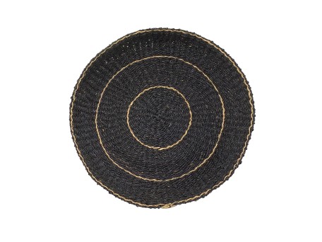 JABBAR NEGRO ΔΙΑΚΟΣΜΗΤΙΚΟ ΤΟΙΧΟΥ 61x61x7cm SEAGRASS ΜΑΥΡΟ ΦΥΣΙΚΟ