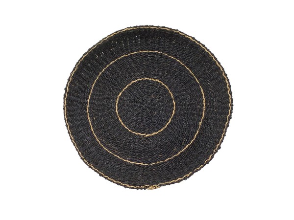 JABBAR NEGRO ΔΙΑΚΟΣΜΗΤΙΚΟ ΤΟΙΧΟΥ 61x61x7cm SEAGRASS ΜΑΥΡΟ ΦΥΣΙΚΟ