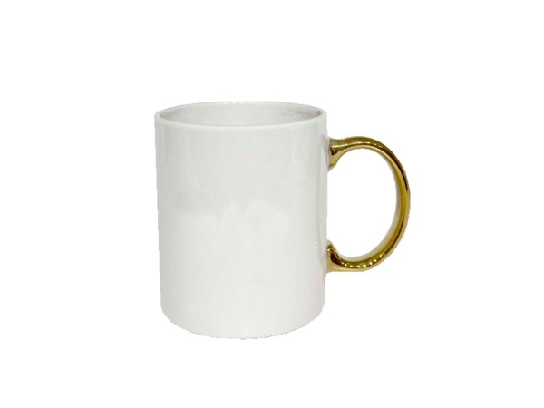 GOLDIE ΚΟΥΠΑ 8x8x10cm NEW BONE CHINA ΛΕΥΚΟ ΧΡΥΣΟ