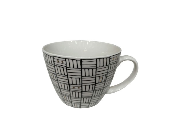 SERAX ΚΟΥΠΑ 11x11x8cm NEW BONE CHINA ΛΕΥΚΟ ΜΑΥΡΟ ΧΡΥΣΟ SERAX ΚΟΥΠΑ 11x11x8cm NEW BONE CHINA ΛΕΥΚΟ ΜΑΥΡΟ ΧΡΥΣΟ