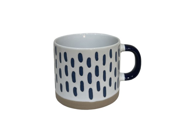 COZY ΚΟΥΠΑ 9x9x8cm STONEWARE ΛΕΥΚΟ MIDNIGHT BLUE ΜΠΕΖ COZY ΚΟΥΠΑ 9x9x8cm STONEWARE ΛΕΥΚΟ MIDNIGHT BLUE ΜΠΕΖ