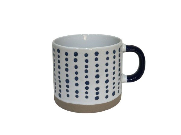 COZY ΚΟΥΠΑ 9x9x8cm STONEWARE ΛΕΥΚΟ MIDNIGHT BLUE ΜΠΕΖ COZY ΚΟΥΠΑ 9x9x8cm STONEWARE ΛΕΥΚΟ MIDNIGHT BLUE ΜΠΕΖ