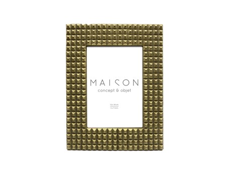 CUBIQUE ΚΟΡΝΙΖΑ 21x2x25cm POLYRESIN ΧΡΥΣΟ ΑΝΤΙΚΕ ΓΥΑΛΙ