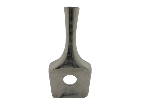 GLAM ΒΑΖΟ 25x7x58cm ΑΛΟΥΜΙΝΙΟ SILVER NICKEL