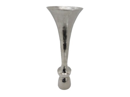 LUXOR ΒΑΖΟ 26x26x79cm ΑΛΟΥΜΙΝΙΟ SILVER NICKEL