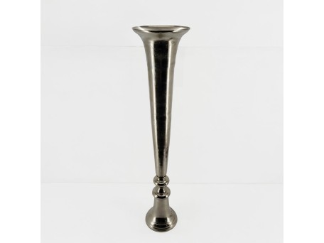 FLORES ΒΑΖΟ 26x26x115cm ΑΛΟΥΜΙΝΙΟ SILVER NICKEL