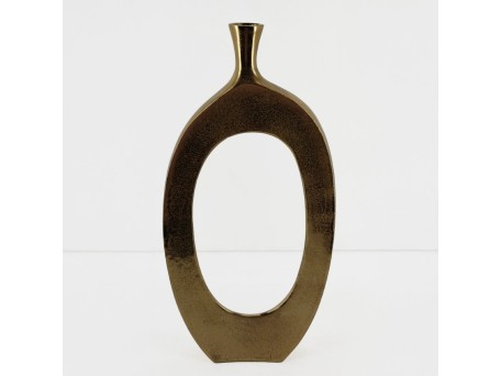 ABSTRACT ΒΑΖΟ 28x5x61cm ΑΛΟΥΜΙΝΙΟ ΧΡΥΣΟ