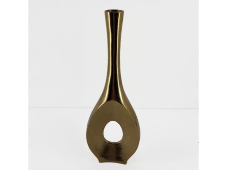 ADEL ΒΑΖΟ 19x7x56cm ΑΛΟΥΜΙΝΙΟ ΧΡΥΣΟ