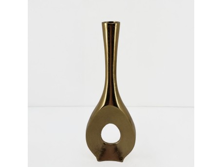 ADEL ΒΑΖΟ 17x5x46cm ΑΛΟΥΜΙΝΙΟ ΧΡΥΣΟ
