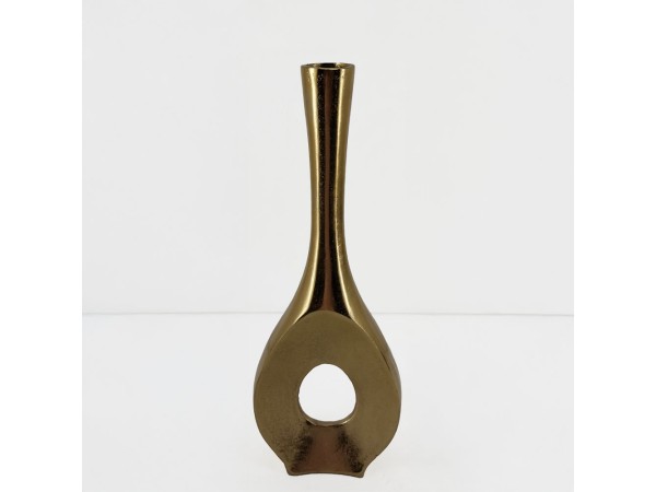 ADEL ΒΑΖΟ 17x5x46cm ΑΛΟΥΜΙΝΙΟ ΧΡΥΣΟ