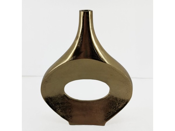 ADEL OVAL ΒΑΖΟ 28x7x35cm ΑΛΟΥΜΙΝΙΟ ΧΡΥΣΟ ADEL OVAL ΒΑΖΟ 28x7x35cm ΑΛΟΥΜΙΝΙΟ ΧΡΥΣΟ