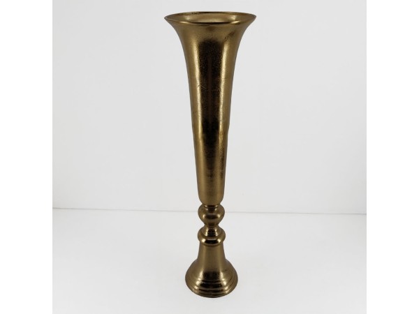 FLORES ΒΑΖΟ 20x20x71cm ΑΛΟΥΜΙΝΙΟ ΧΡΥΣΟ