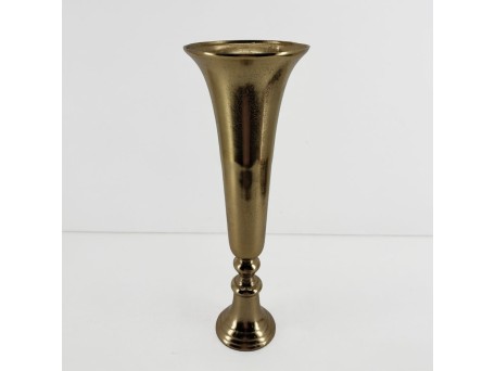 FLORES ΒΑΖΟ 19x19x55cm ΑΛΟΥΜΙΝΙΟ ΧΡΥΣΟ