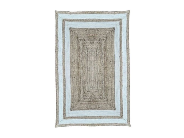 YARA ΧΑΛΙ ΣΑΛΟΝΙΟΥ 200x300cm ΓΙΟΥΤΑ ΦΥΣΙΚΟ ΛΕΥΚΟ ΒΑΜΒΑΚΙ