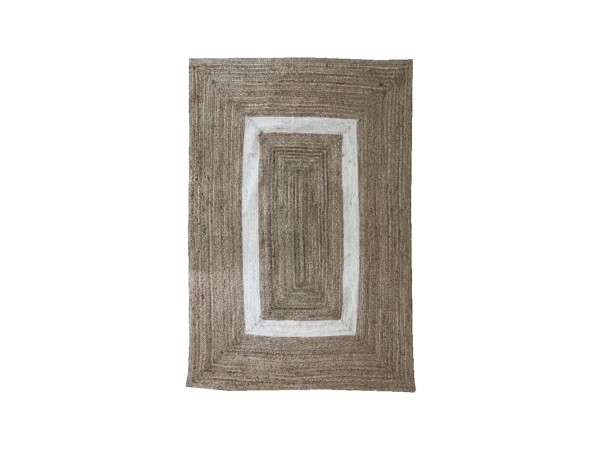 INDIGO ΧΑΛΙ ΣΑΛΟΝΙΟΥ 140x210cm ΓΙΟΥΤΑ ΦΥΣΙΚΟ ΜΠΕΖ ΒΑΜΒΑΚΙ