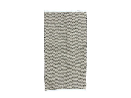 UMA ΧΑΛΙ ΔΙΑΔΡΟΜΟΥ 70x140cm ΓΙΟΥΤΑ ΜΠΕΖ ΜΑΥΡΟ ΒΑΜΒΑΚΙ
