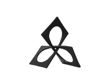 RENOIR ΔΙΑΚΟΣΜΗΤΙΚΟ ΚΟΜΠΟΣ 23x23x14cm ΑΛΟΥΜΙΝΙΟ ΜΑΥΡΟ