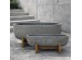 ZINNIA ΚΑΣΠΩ SET 2ΤΜΧ 75x24x32cm ΤΣΙΜΕΝΤΟ ΑΝΘΡΑΚΙ ΦΥΣΙΚΟ ΞΥΛΟ