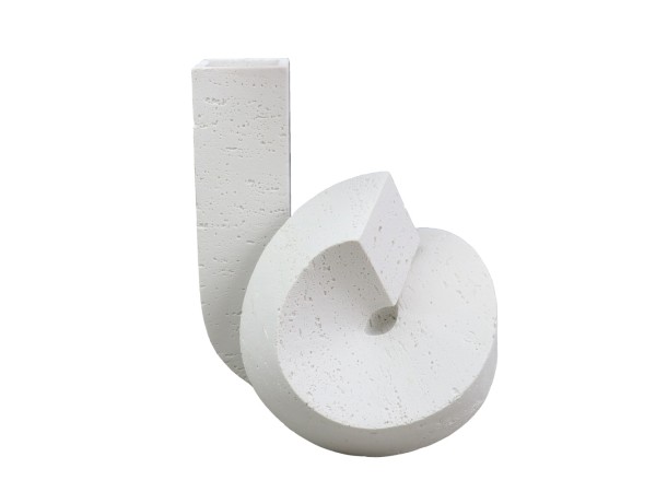 GORM ΒΑΖΟ 21x19x25cm POLYRESIN ΛΕΥΚΟ